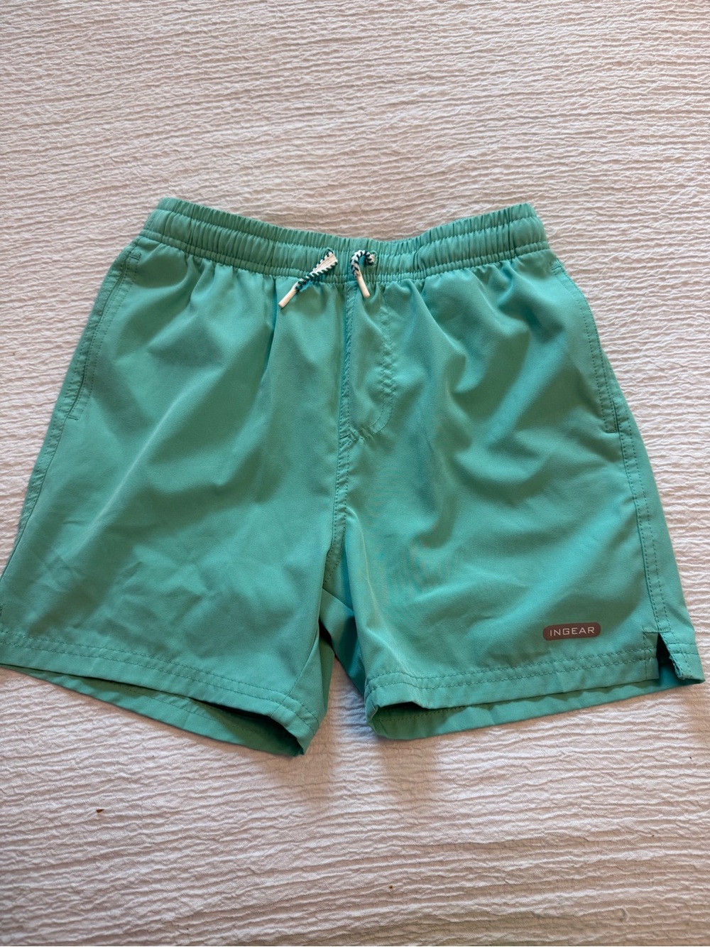 Ingear Boys Aqua Green Athletic Swim Shorts